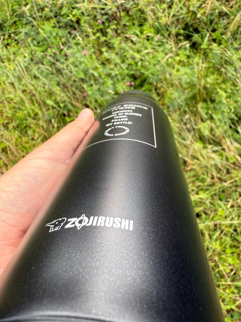 Zojirushi Bottle SJ-JS Black stainless steel thermos with logo, 800 ml to 1030 ml capacity