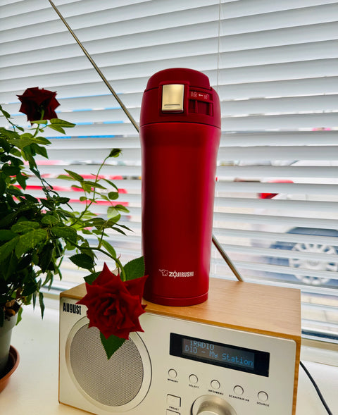 Zojirushi Travel mug SM-YAF48 Red & Radio