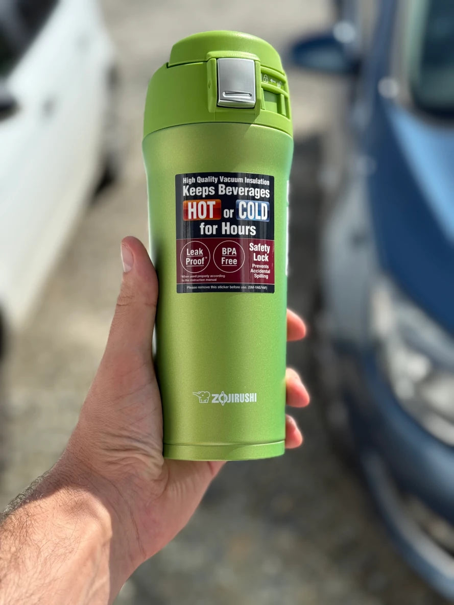 Zojirushi SM-YAF48 Lime Travel Mug 480 ml (16.20 oz), BPA-free insulated mug for hot and cold drinks, Ireland.