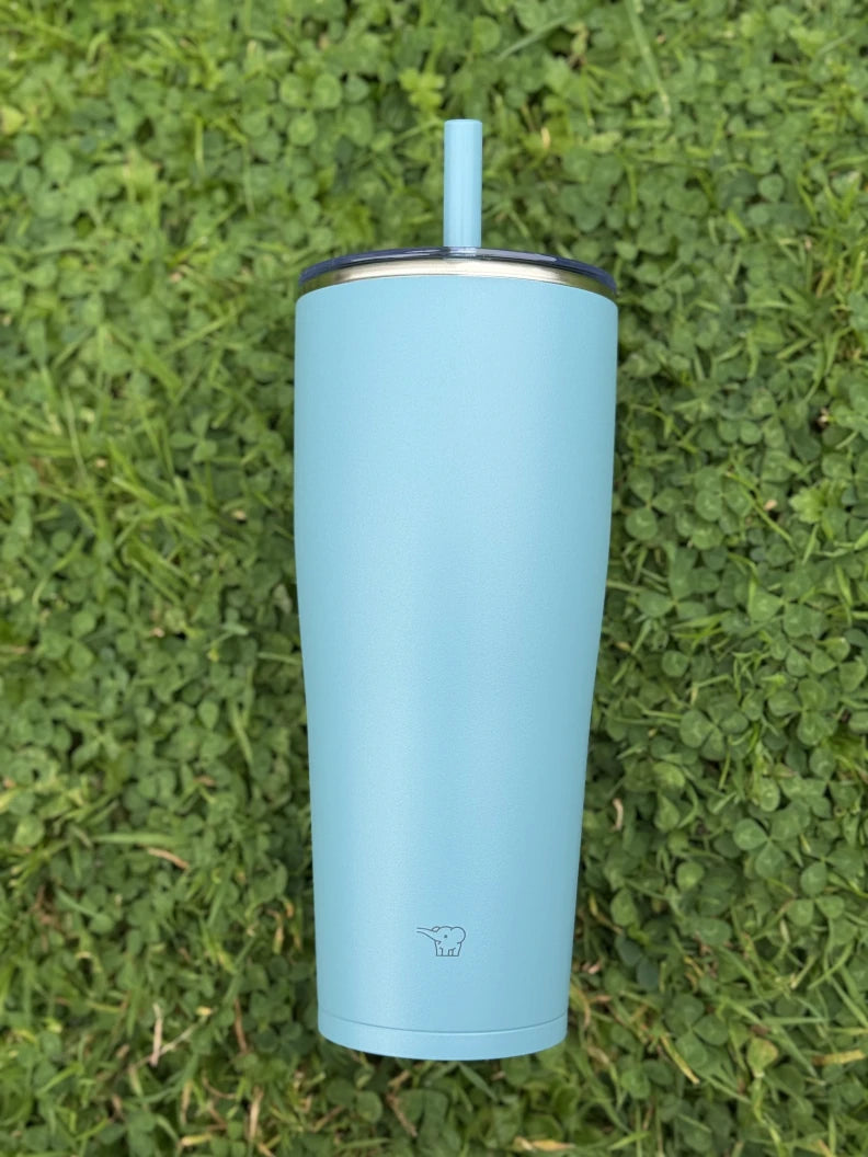 Zojirushi SX-HA Straw Tumbler Aqua Green, stainless steel insulated cup with reusable straw, BPA-free cold drink tumbler 720 ml (24.35 oz) and 890 ml (30.10 oz)